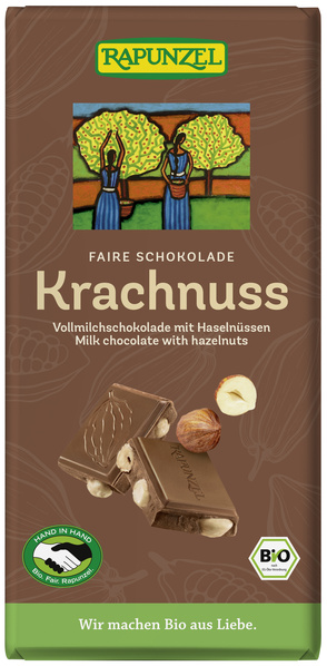 Rapunzel Vollmilch Schokolade Krachnuss 100 g