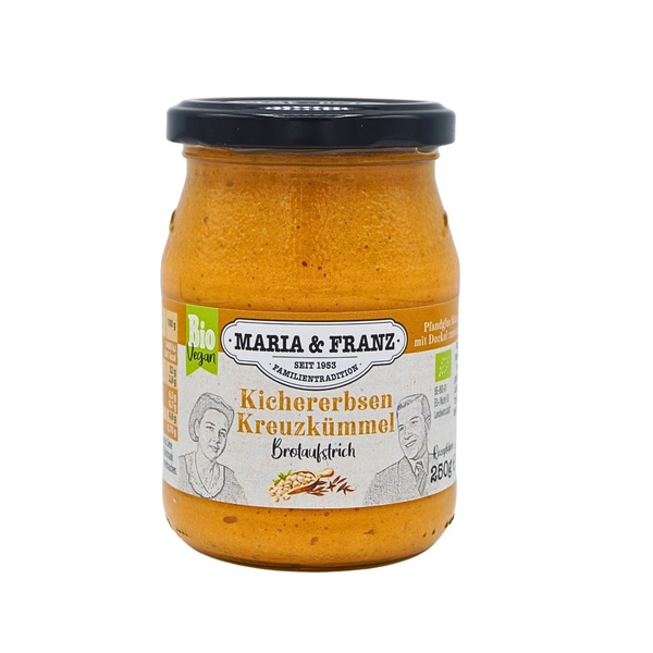 Maria & Franz Kichererbsen Kreuzkümmel Brotaufstrich 250 g