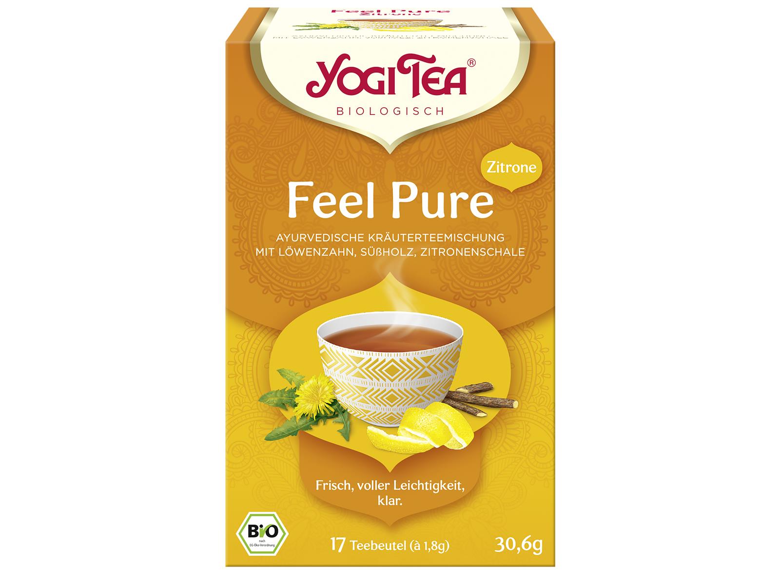 Yogi Tea Feel Pure Zitrone 17 Btl. 30,6g