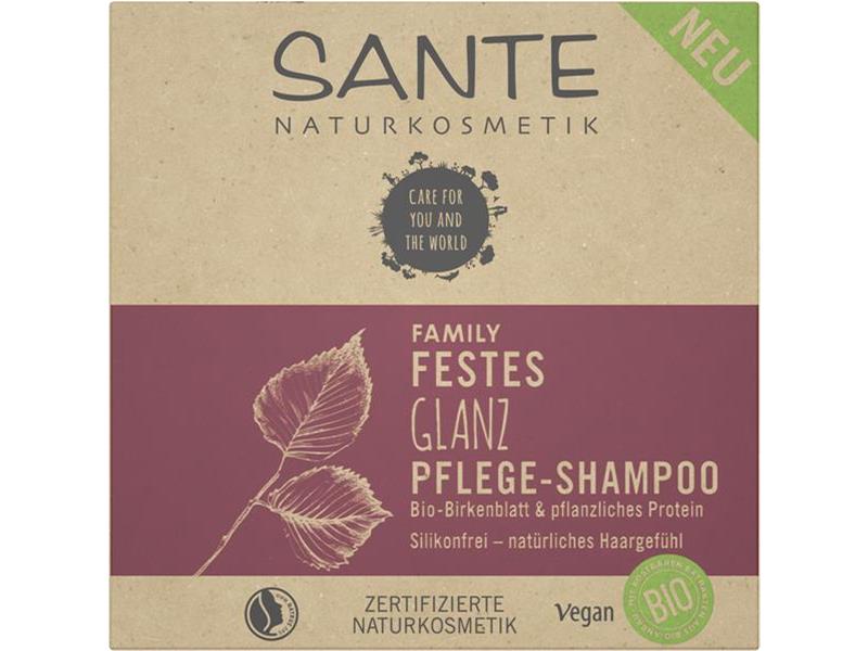 Sante FAMILY Festes Glanz Pflege-Shampoo Bio-Birkenblatt & pflanzl Protein 60g
