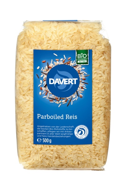 Davert Parboiled Reis Langkorn 500 g