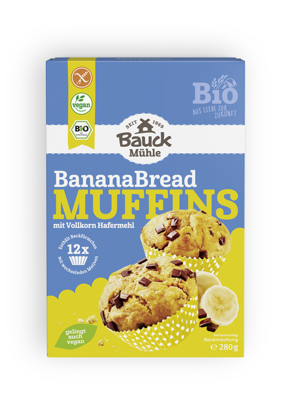 Bauck Mühle Banana Bread Muffins gf 280 g