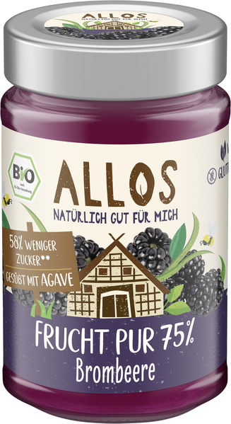 Allos Frucht Pur 75% Brombeere 200 g