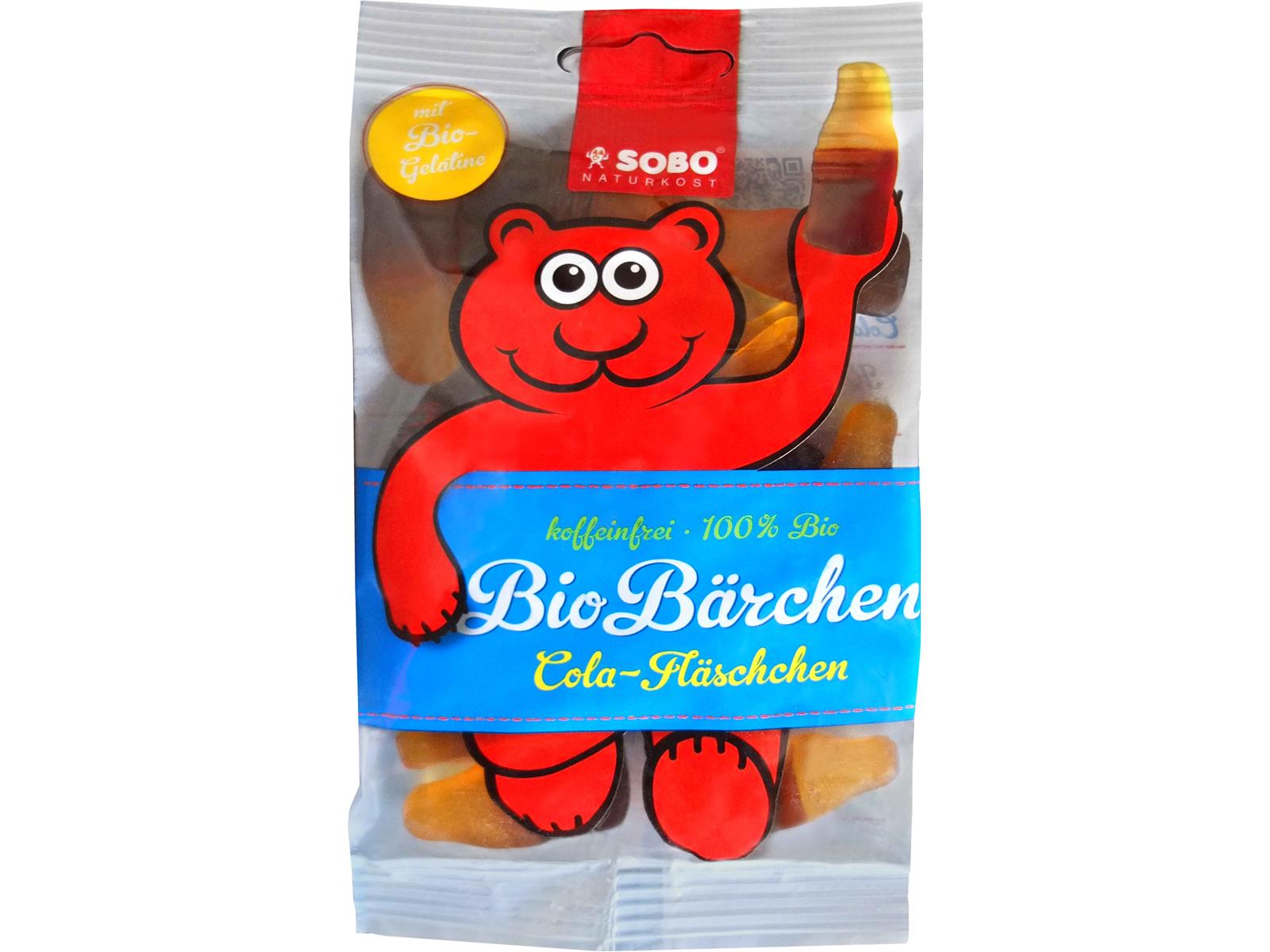 SOBO Bio-Bärchen Cola-Fläschchen 100 g