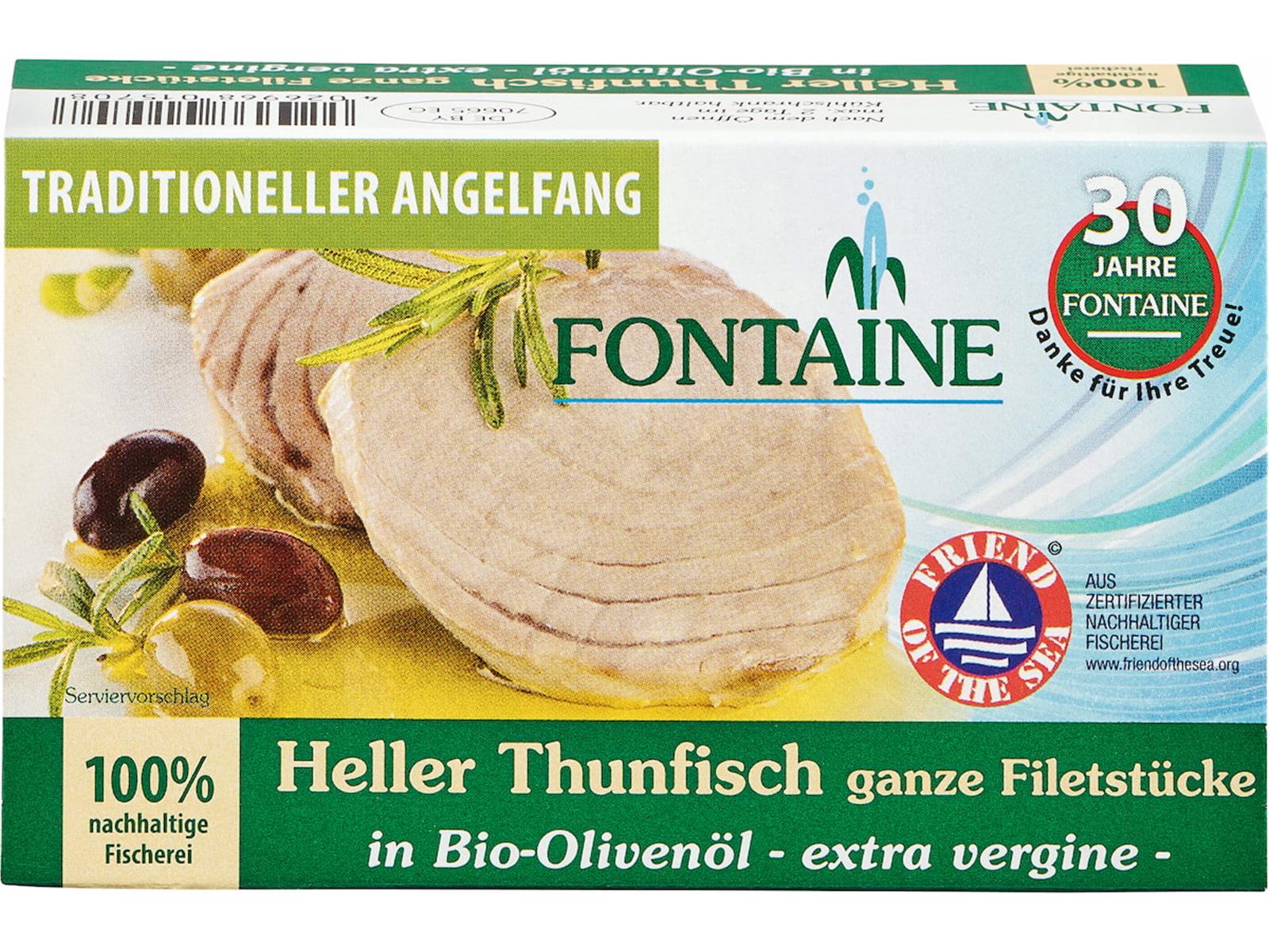 Fontaine Heller Thunfisch in Bio-Olivenöl 120g
