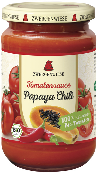 Zwergenwiese Tomatensauce Papaya Chili 340 ml