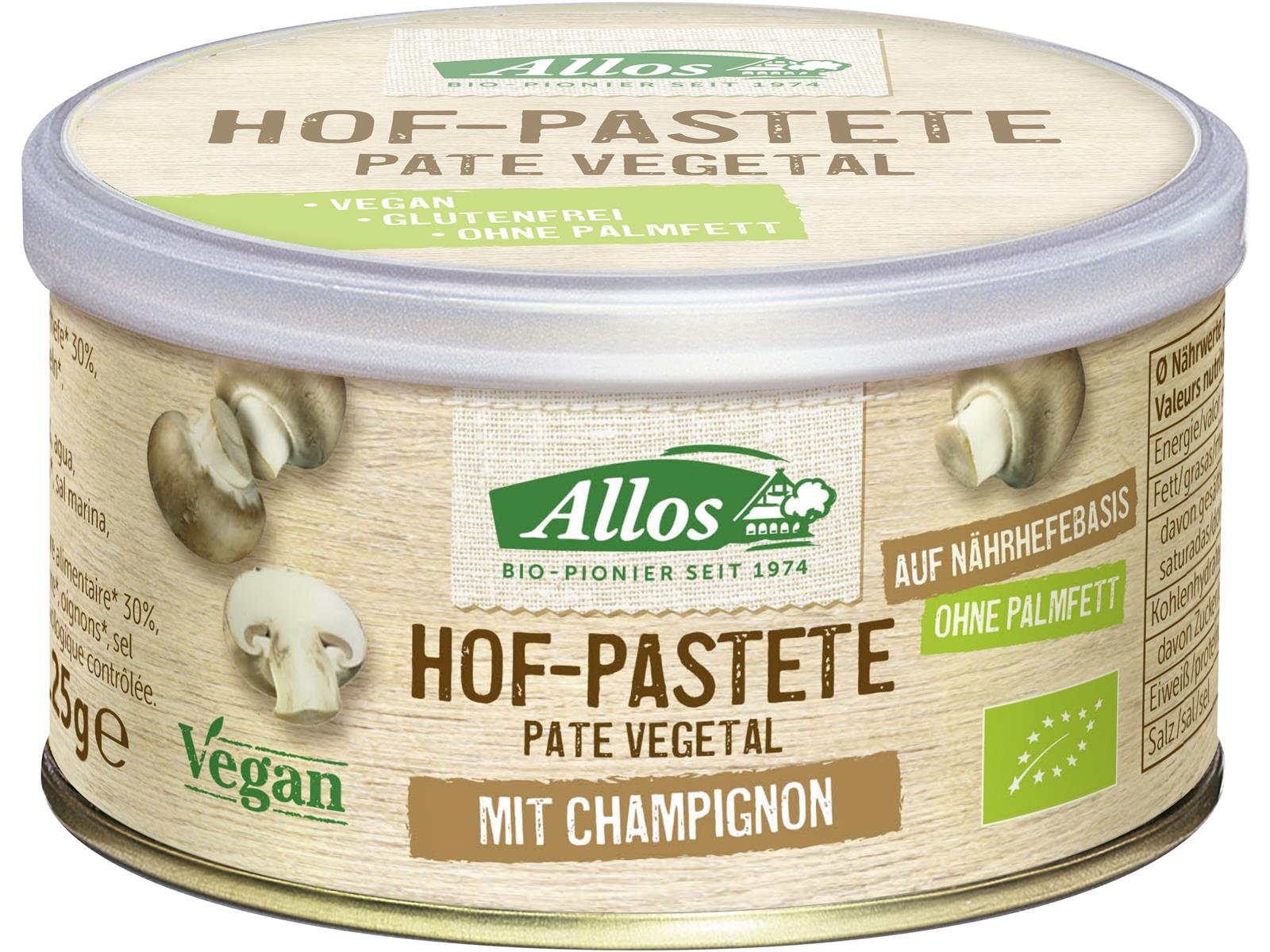 Allos Hof Pastete mit Champignon 125 g