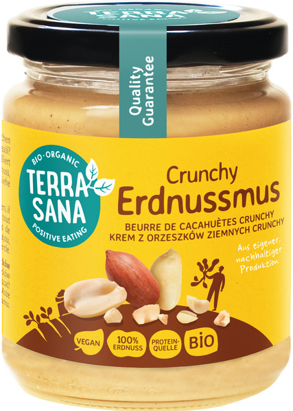 TerraSana Erdnussmus Crunchy 250 g