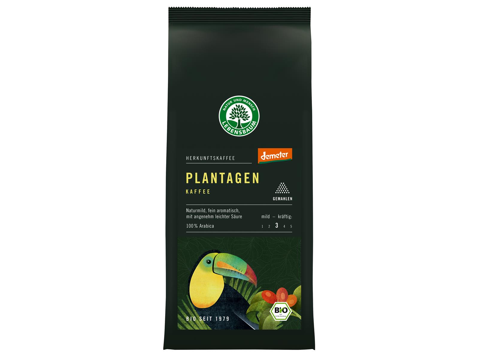 Lebensbaum Plantagen Kaffee gemahlen 250 g