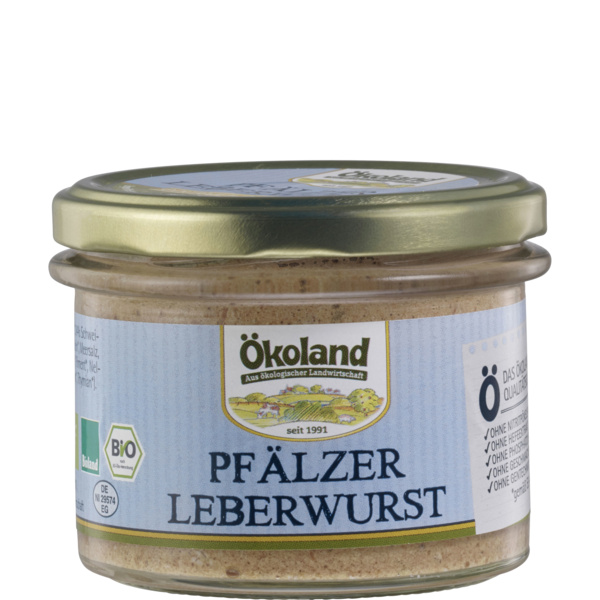 ÖKOLAND Pfälzer Leberwurst im Glas 160 g