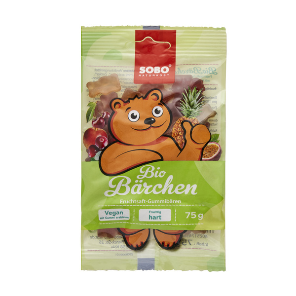 Sobo Bio-Bärchen mit Gummi arabicum vegan 75 g