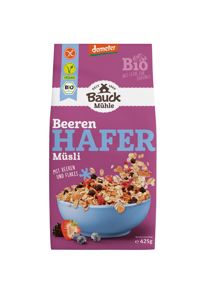 HAFER MÜSLI BEEREN DEMETER GLUTENFREI 425 g