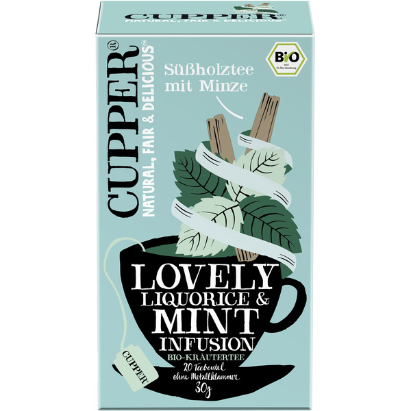 Cupper Süßholztee mit Pfefferminze 20 Btl. 30 g