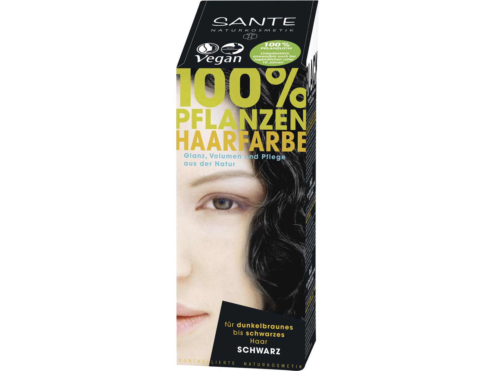 Sante Pflanzen-Haarfarbe schwarz 100g