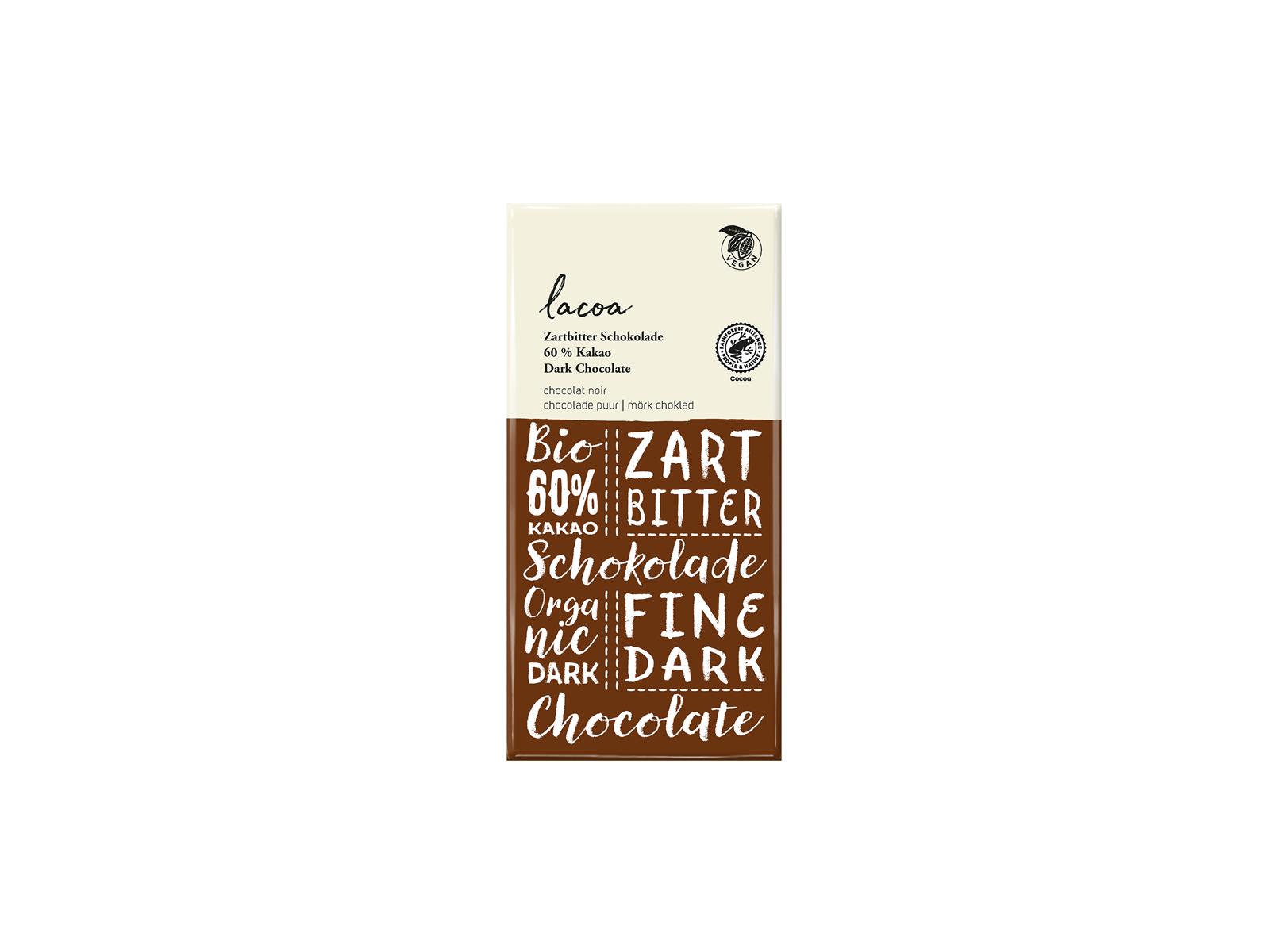 lacoa Zartbitter mit 60% Kakao 100g