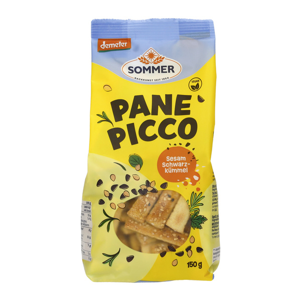 SOMMER BACKKUNST SEIT 1864 Pane Picco Sesam Schwarzkümmel 150 g