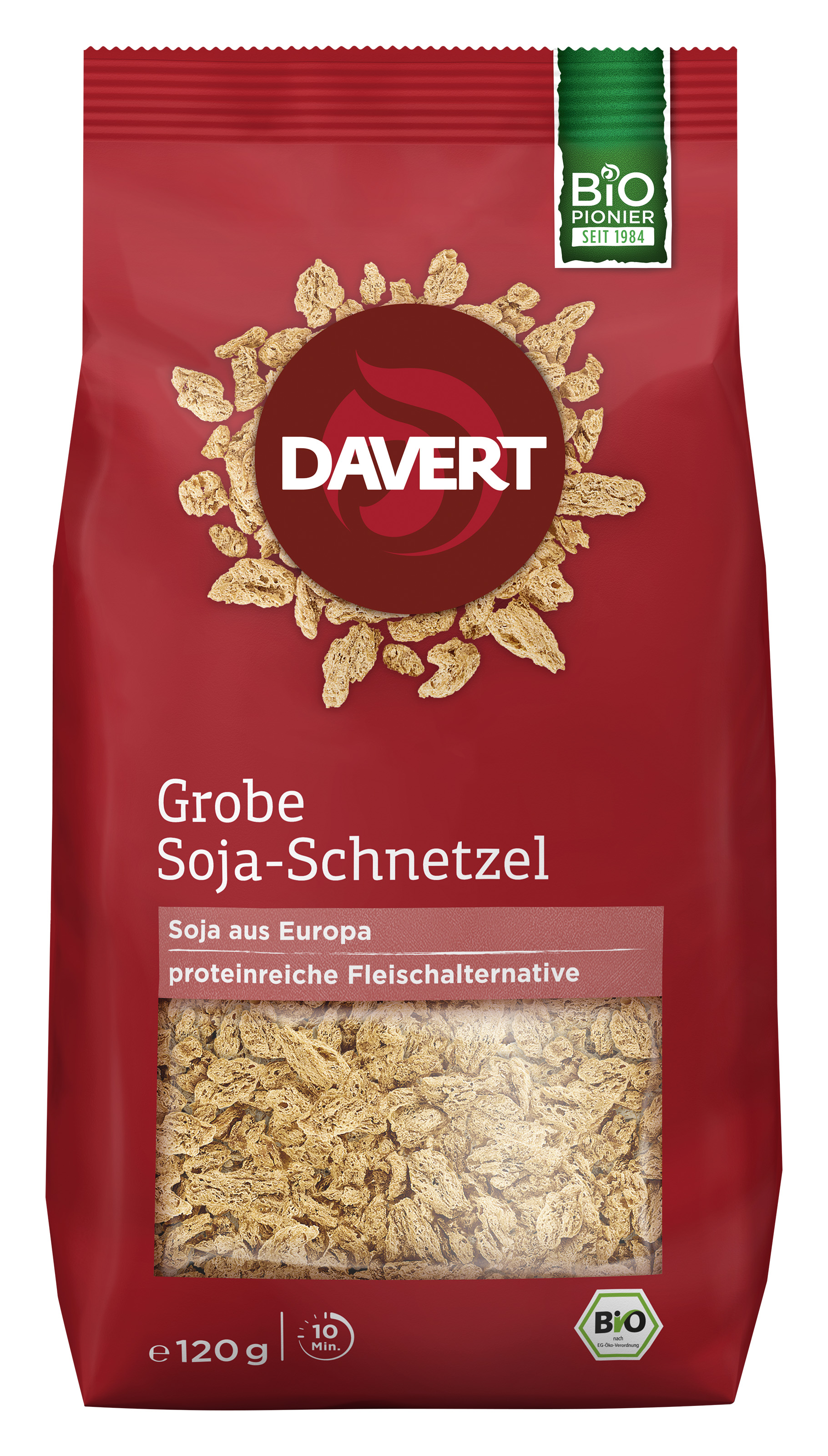 Davert Grobe Soja-Schnetzel 120 g