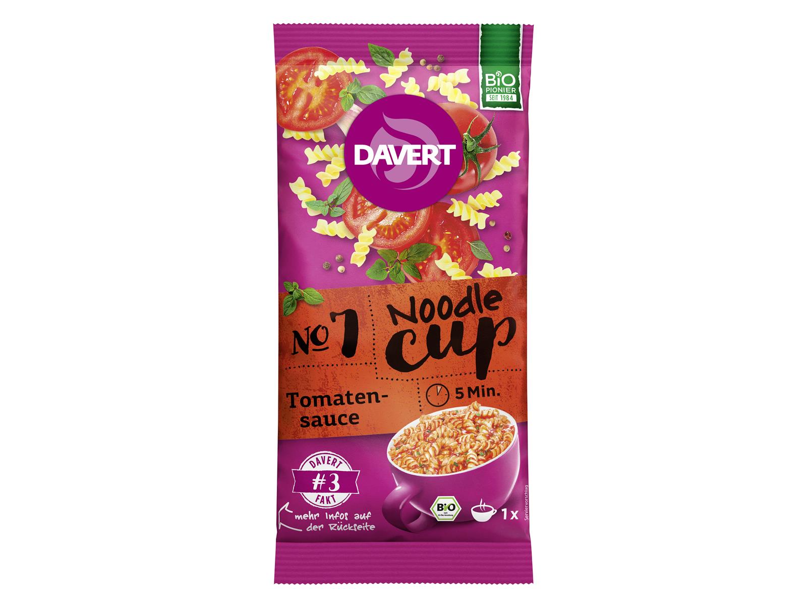 Davert Noodle-Cup Tomatensauce 67 g