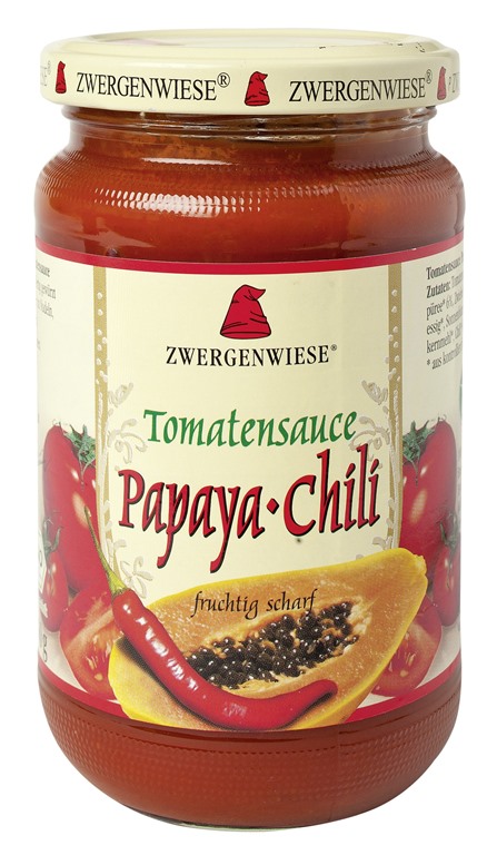 Zwergenwiese Tomatensauce Papaya Chili 340ml