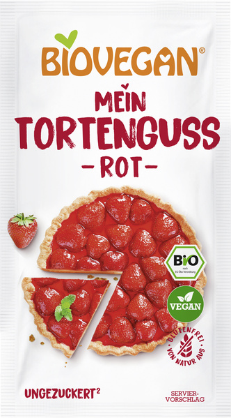 Biovegan Tortenguss rot (2x7g) 14 g