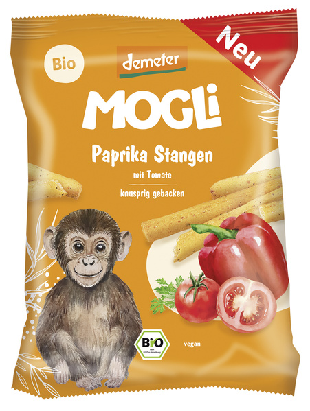 Mogli Paprika Stangen mit Tomate 75 g