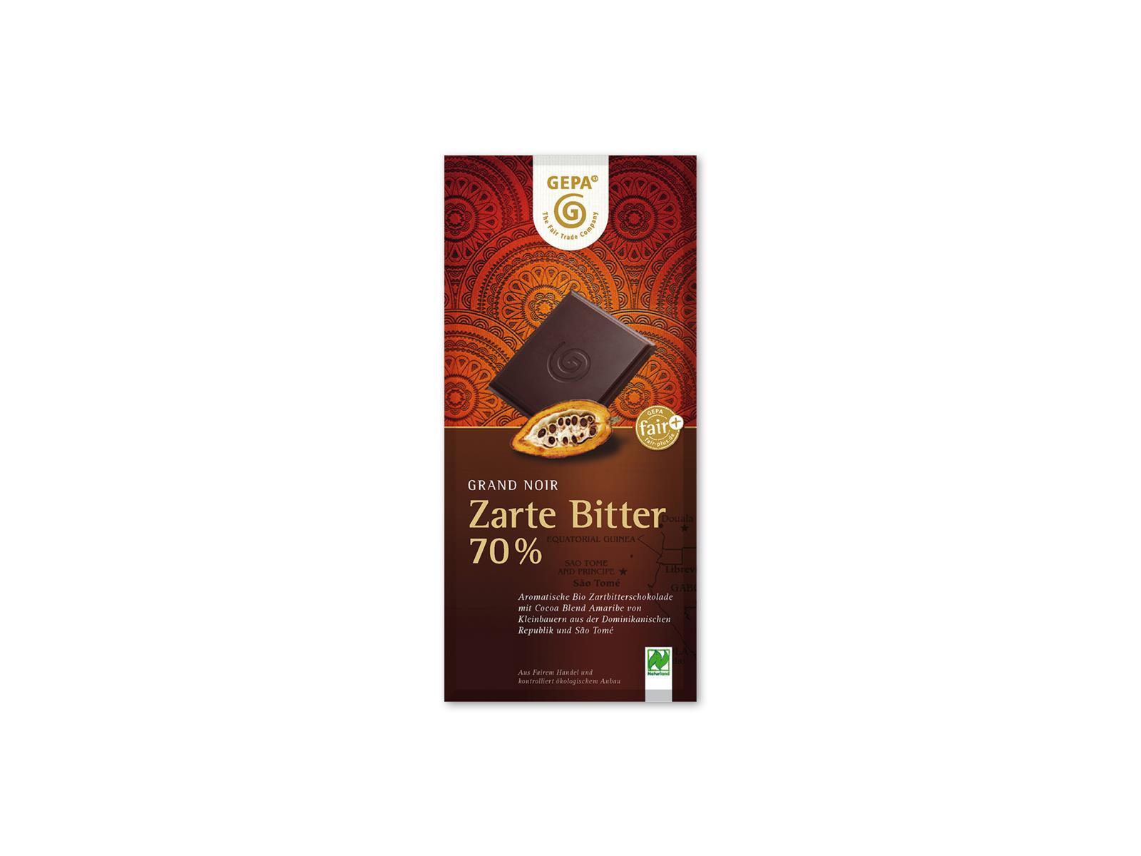Gepa Grand Noir Zartbitter 70% 100g