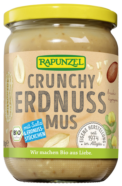 Rapunzel Erdnussmus Crunchy mit Salz 500 g