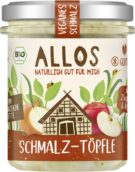 Allos Schmalz Töpfle Zwiebeln Äpfel 150 g