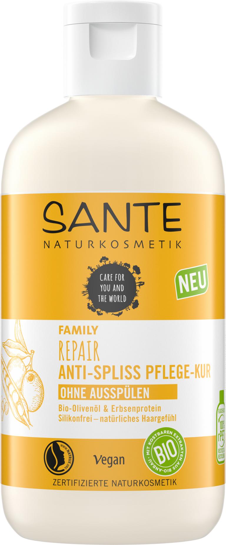 Sante FAMILY Repair Anti-Spliss Kur Bio-Olivenöl & Erbsenprotein 200 ml