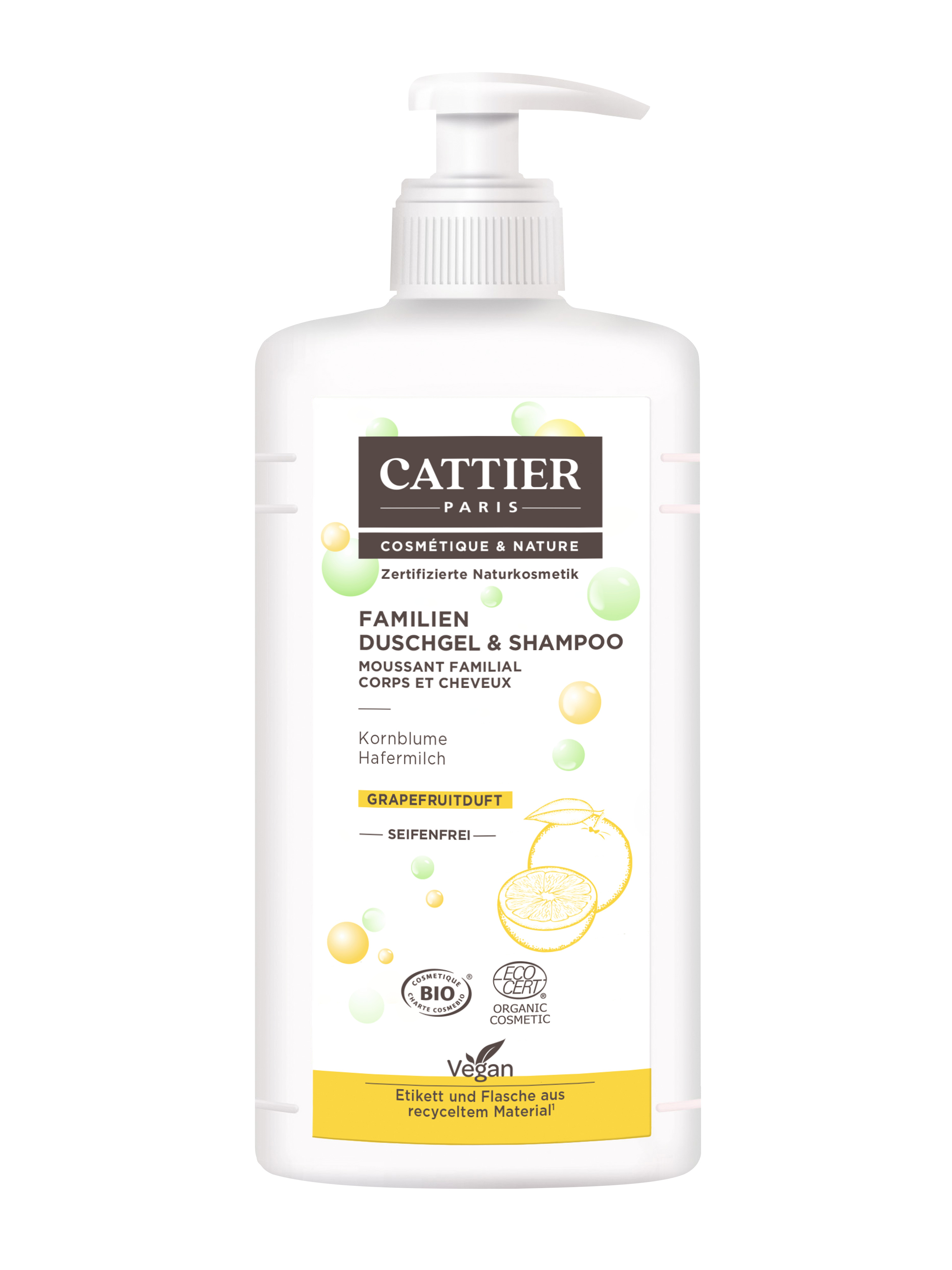 Cattier Paris FAMILIEN DUSCHGEL & SHAMPOO 500 ml