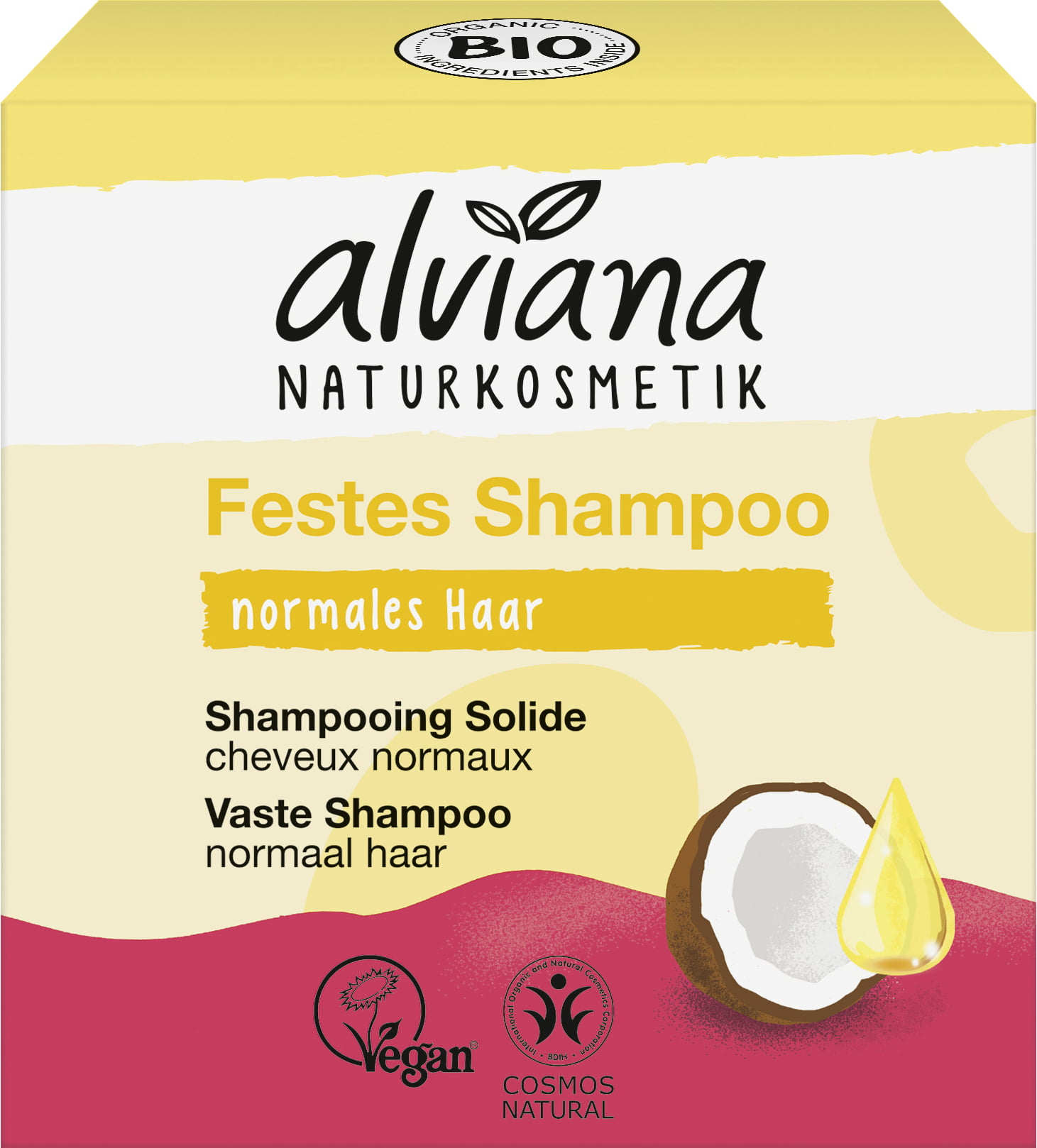 alviana Festes Shampoo Bio-Kokos & Bio-Arganöl 60g