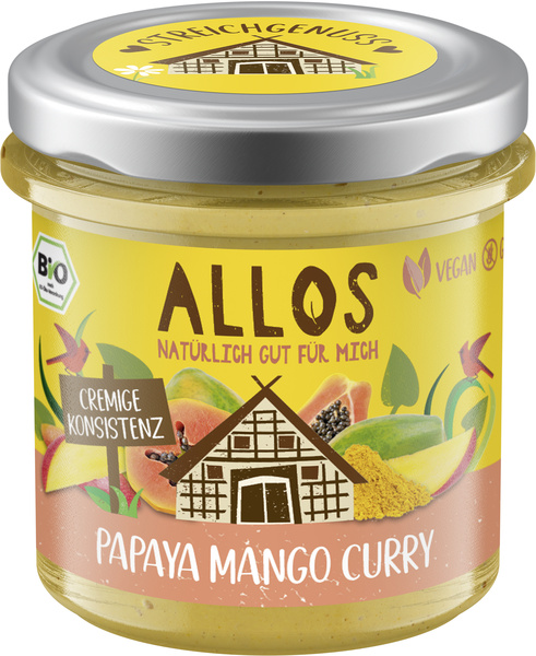 Allos Streichgenuss Papaya Mango Curry 140 g