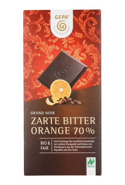 GEPA - The Fair Trade Company Grand Noir Orange 70% 100 g