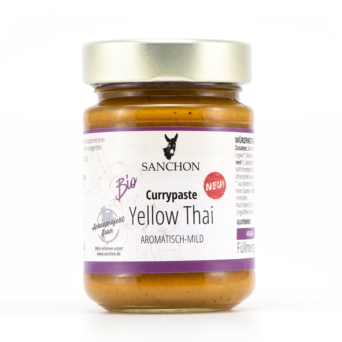 Sanchon Currypaste Yellow Thai 190g