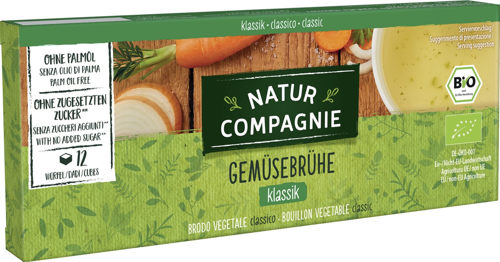 Natur Compagnie Klare Gemüsebrühe 12St. 126 g