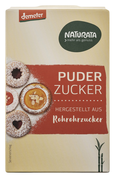 NATURATA Puderzucker aus Rohrohrzucker 125 g