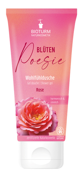 BIOTURM Blüten-Poesie - Wohlfühldusche Rose 200 ml