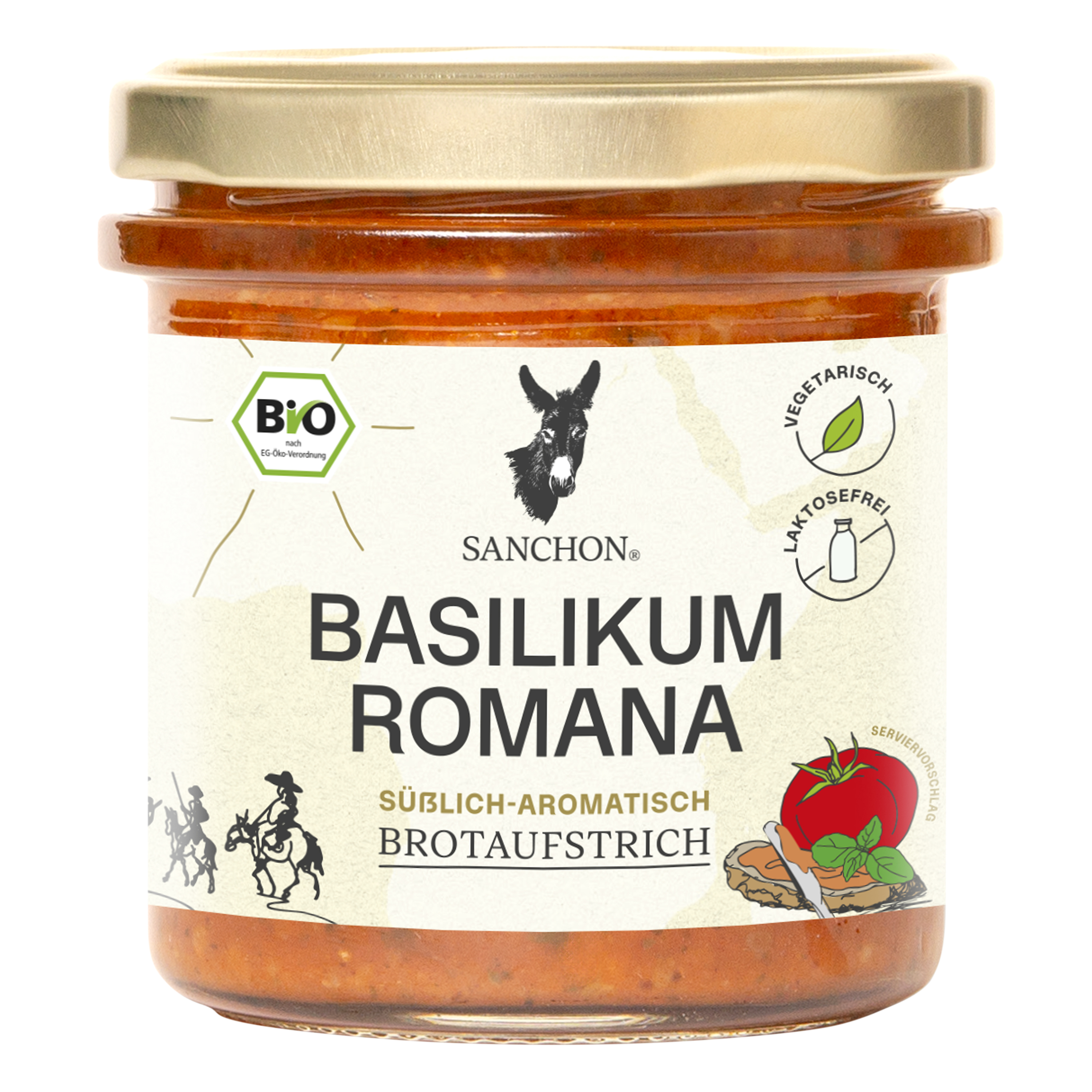 Sanchon Brotaufstrich Basilikum Romana 150 g