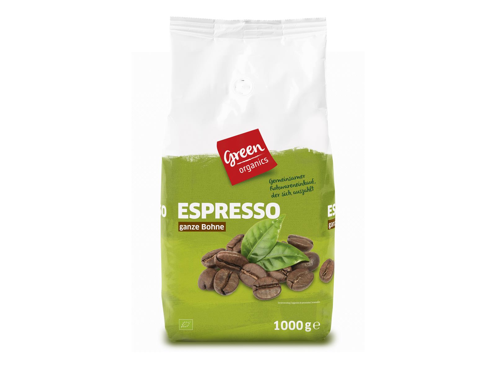 greenorganics Espresso ganze Bohne 1 kg
