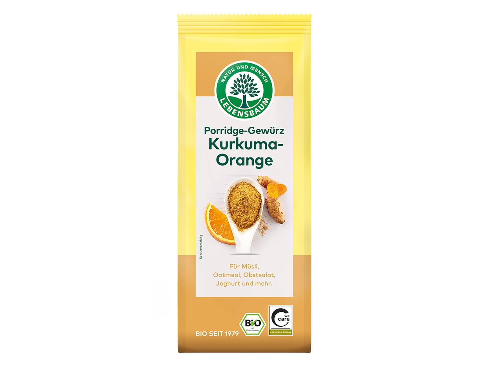 Lebensbaum Kurkuma-Orange Porridge-Gewürz 50 g