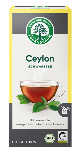 LEBENSBAUM Ceylon Schwarztee 20 Btl. 40 g
