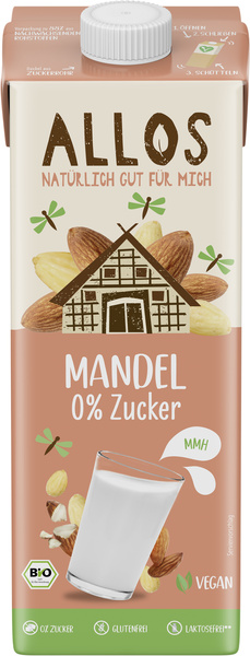 Allos Mandeldrink 0% Zucker Naturell 1 l