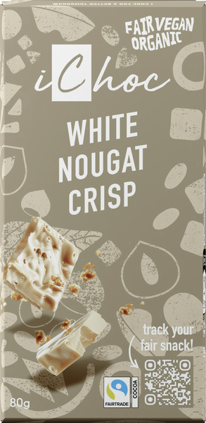 iChoc White Nougat Crisp 80 g