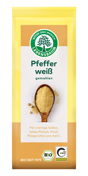 LEBENSBAUM Pfeffer weiss gemahlen 50 g
