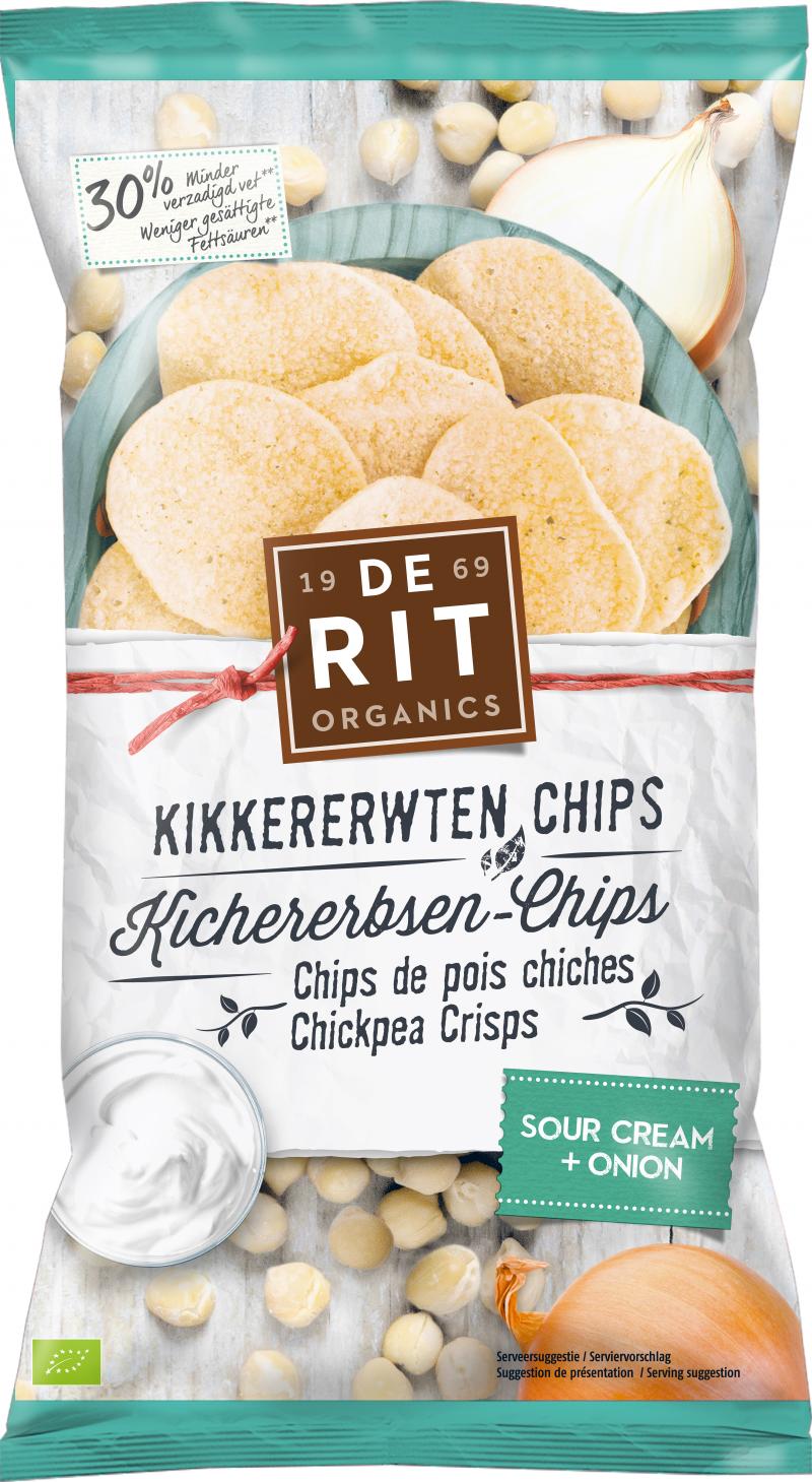 De Rit Kichererbsen Chips Sour Cream Onion 75g