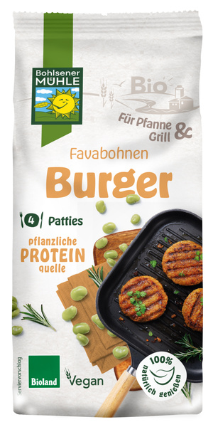 Bohlsener Mühle Favabohnen Burger 165 g