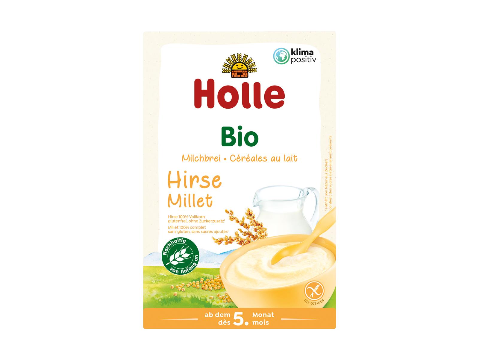Holle baby food Bio-Milchbrei Hirse 250g