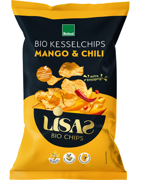 Lisas Bio Chips Kesselchips Mango & Chili 115 g