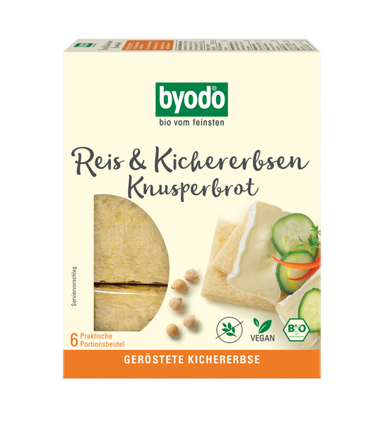Byodo Reis & Kichererbsen Knusperbrot glf 120 g
