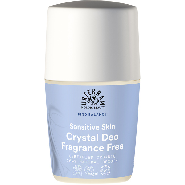 Urtekram Fragrance Free Sensitive Skin Crystal Deo 50 ml